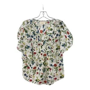 Anthropologie Maeve Maya Flutter Sleeve Floral Blouse Woman’s Size 4 Boho Spring - Picture 1 of 4