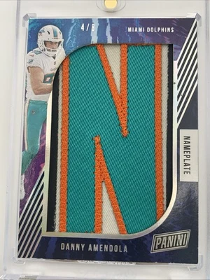 2020 Panini Danny Amendola Game Used Nameplate Letter Patch Relic “N” 4/8 - Image 1 of 2