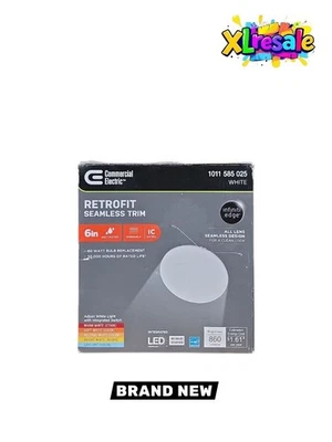 Commercial Electric 6" LED InfinitiEdge Recessed Retrofit Light Trim CCT # 92216 - Image 1 of 4