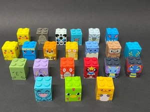 Natu, Crawdaunt, Glalie(H0.8")Pokemon Mega Bloks Bandai 2005 Collection Figure. - Picture 1 of 10