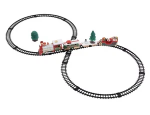ECD Germany Weihnachtszug Set 22-teilig, batteriebetrieben mit Licht & Sound - Bild 1 von 4