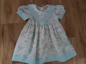 vintage blue floral dress size Mixy dress size 4 - Picture 1 of 5