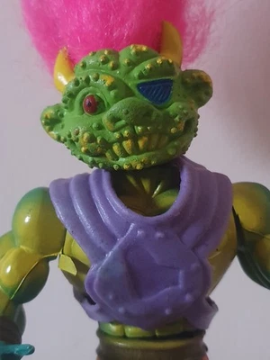 Vintage Simba Troll For Trollandia Green evil Bootleg K.O Figure - Image 1 of 4