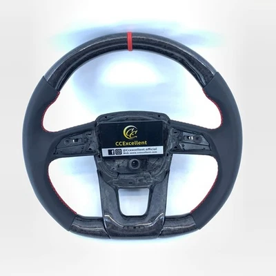 For 2018+ Lamborghini Urus Custom Forged Carbon Fiber Leather Steering Wheel - Изображение 1 из 4