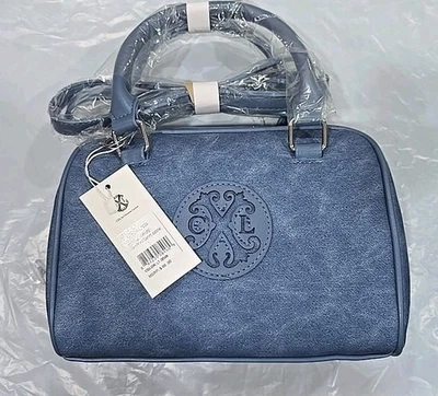Bolso Bandolera CXL Christian Lacroix Jasper Barrel Denim Azul Nuevo con Etiquetas Nuevo Precio de venta sugerido por el fabricante 98 Foto 1 de 4