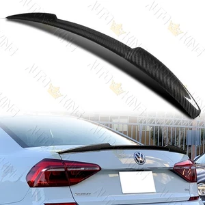 FIT 12-19 VOLKSWAGEN PASSAT M4-STYLE CARBON FIBER TRUNK DUCKBILL SPOILER WING - Bild 1 von 4