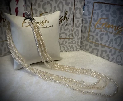 Nuevo Collar ERIMISH - 3 Hilos Perla Natural Foto 1 de 4