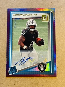 Ashton Jeanty 2025 Panini Donruss Clasificado Novato Púrpura Autógrafo/150 #305 - Imagen 1 de 2