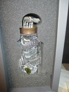 Waterford Crystal Golf Bag Metal Club Heads Paperweight IRELAND NIB L387 LK - Picture 1 of 7