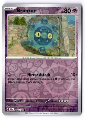 Bronzor Reverse Holo Common SV05: Temporal Forces 068/162 NM - Image 1 of 2