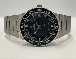 ZENITH PILOT BACHELITE AUTOMATICO cal. 2572PC ref. 02.0190.380  - 100% ORIGINALE - Picture 1 of 8