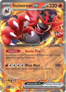 x1 Incineroar ex - 034/162 - Double Rare Pokemon SV05 Temporal Forces M/NM - Picture 1 of 1
