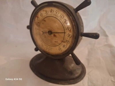 Termómetro vintage publicitario Shell Goodyear Welch W Va H C Lewis rueda de envío Foto 1 de 4