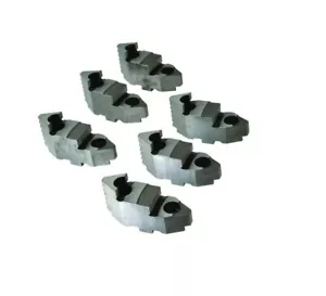 Bison Lathe Chuck Hard Top Jaw for Scroll Chuck 6 in 6-Jaw 6 Piece Set 7-883-606 - Picture 1 of 2
