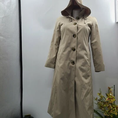 Sudadera con Capucha Desmontable London Bronceada Niebla Manga Larga Talla 6 Trench Jacket Abrigo Principal Top Foto 1 de 4