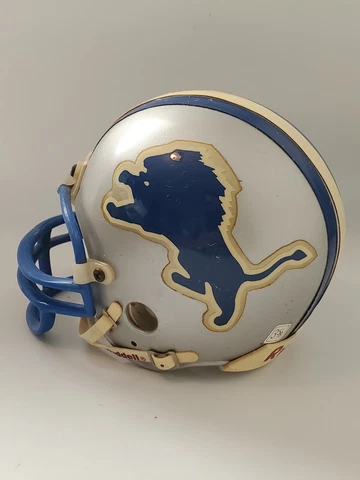Detroit Lions Riddell Mini Football Helmet 3 5/8” Vintage Early 90's Cover