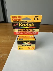Kodak New Kodacolor 35mm Royal Gold Film ISO 100 Color 15 exp 04/1996 Trial Roll - Picture 1 of 6