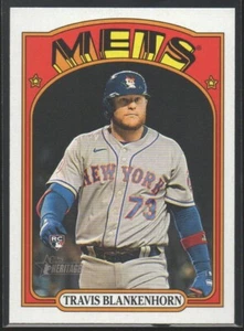 Travis Blankenhorn 2021 Topps Heritage #691  RC  Rookie Card  New York Mets  #3 - Picture 1 of 2