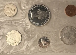 Juego de plata Canadá 1964 PL bonito camafeo escarchado dólar de plata ASW 1,11 oz Troy - Imagen 1 de 5