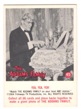 1964 VINTAGE ORIGINAL SCANLENS/DONRUSS THE ADDAMS FAMILY TRADING CARD #45 EX