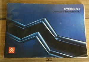 Citroen C4 Hatchback 2004-2010 Owner Handbook User Manual - Picture 1 of 3