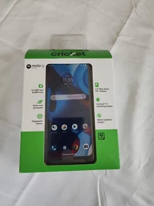 Motorola Moto G - 32GB - Deep Indigo (Cricket Wireless) 6.5" HD 5MP BRAND NEW - Afbeelding 1 van 3