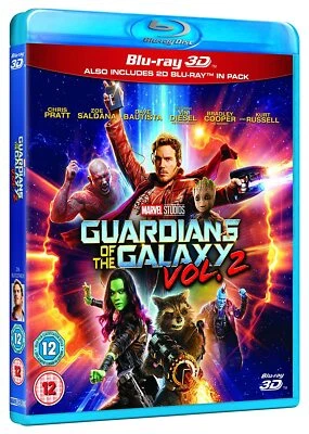 Guardians of the Galaxy Volume 2 (2017) 3D + 2D Blu-Ray BRAND NEW Free Ship - Image 1 of 2