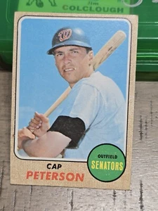 ⚾️ Gorra de béisbol 1968 Topps Peterson Washington Senators #188 - Imagen 1 de 2