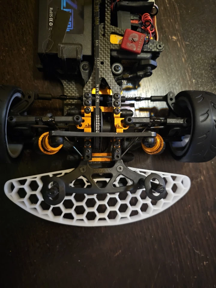 Honeycomb Bumper For Xray T4 X4 Touring Car 1:10 Scale Usgt Spec Mod Rc - Image 1 of 4