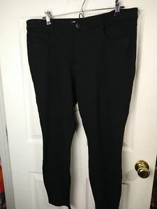 Jones New York Jeans Woman 16 Great Jones Jeggings Black Zip Button Casual - Picture 1 of 11