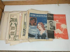 Partituras antiguas de finales de 1800 - 70 lote de 50 piezas VER FOTOS arte genial  - Imagen 1 de 9