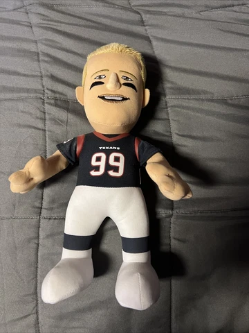 NFL Official Licensed JJ WATT 10” Plush Toy Doll Houston Texans Blue Jersey # 99 Cover