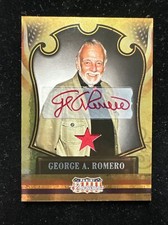 2011 Donruss Americana George A. Romero Auto & Relic Card #97/99 - RARE- GR3