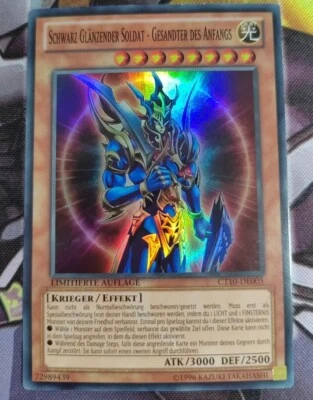 SCHWARZ GLÄNZENDER SOLDAT GESANDTER DES ANFANGS CT10-DE005 Super Rare Near Mint - Bild 1 von 2
