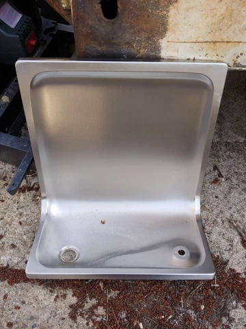 VINTAGE DRINKING FOUNTAIN back basin new old stock stainless Cover