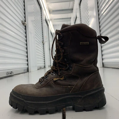 Botas de Caza de Senderismo Gore Tex de Cuero Marrón LaCrosse de Colección para Hombres Talla 9 EE. UU. Foto 1 de 4