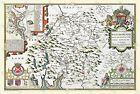 OLD MAP OF WESTMORELAND 1611 BY JOHN SPEED 30" x 20" PHOTOGRAPHIC PRINT