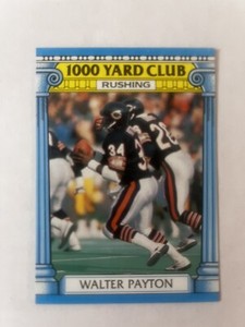 1987 Topps Football Walter Payton 1000 Yard Club Card #7 HOF Chicago Bears