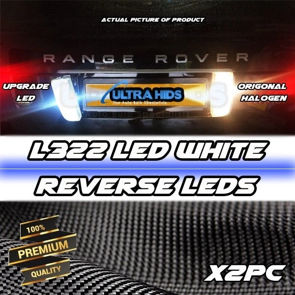 2X LAND ROVER RANGE ROVER L322 LED WHITE REVERSE LEDS canbus error free - Image 1 of 1