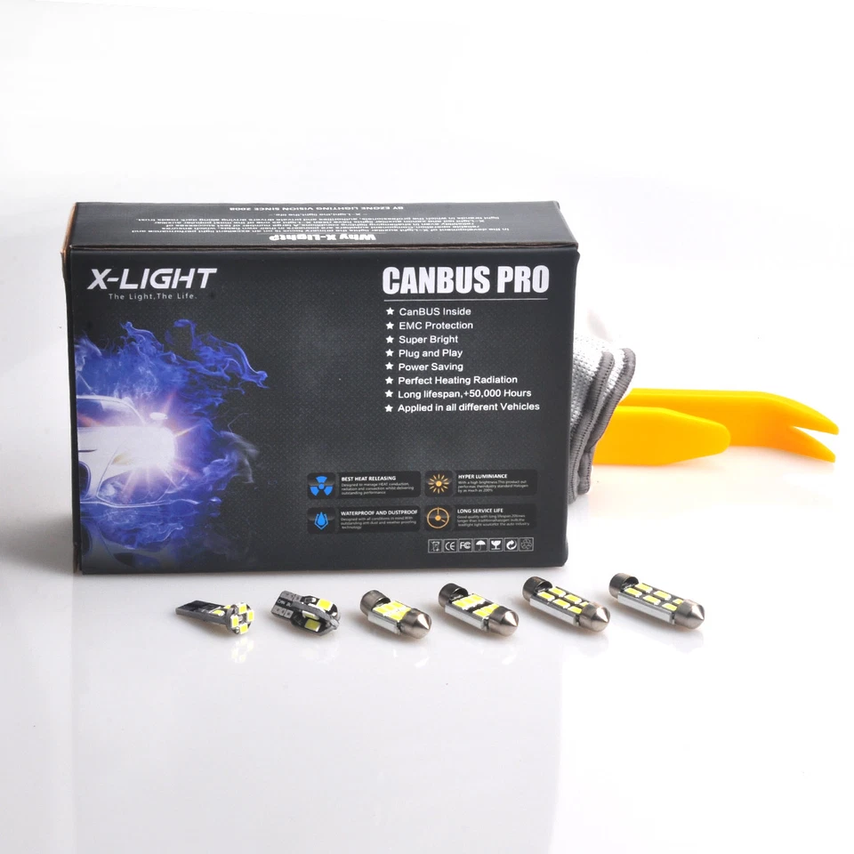 Kit de luces interiores LED sin errores blanco xenón para monovolumen Mazda 1999-2006 16 piezas Foto 1 de 4