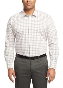 Van Heusen Men's Big FIT Dress Shirt Ultra Wrinkle Free Flex Collar Stretch (Big - Picture 1 of 10