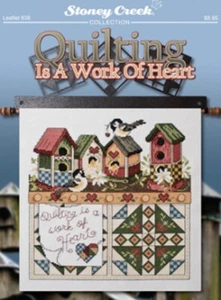 Quilten ist ein Herzwerk Kreuzstichmuster - Bild 1 von 2