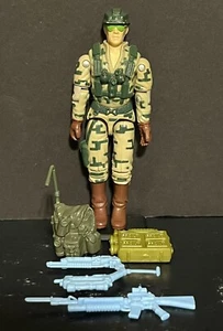¡FIGURA COMPLETA Y ACCESORIOS VINTAGE GI JOE RETROCESO LARGO ALCANCE RECONOCIMIENTO V1 1989! - Imagen 1 de 8