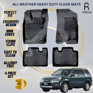 Floor Mats Liners For Honda CR-V 2002-2006 All Weather Heavy Duty 3D Car Rugs - Picture 1 of 10