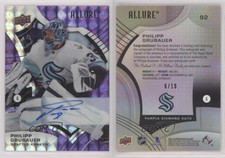 2021-22 Upper Deck Allure Purple Diamond Auto /10 Philipp Grubauer #92 Auto