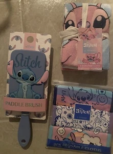 NWT Bundle Disney Lilo And Stitch Brush, Reusable And Micro Cloths Lot Of 3 🔥 - Picture 1 of 2