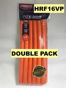RED BY KISS FLEXI RODS HRF16VP DOUBLE PACK 12 PCS 10" LENGTH 5/8" DIAMETER - Picture 1 of 1