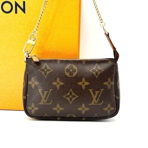 LOUIS VUITTON Chain Mini Pochette Accessoires Pochette Accessory Pouch Handbag - Picture 1 of 10