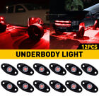 24pcs Red LED Rock Lights Trail Underbody Rig Glow Offroad Lamp SUV Pickup Truck