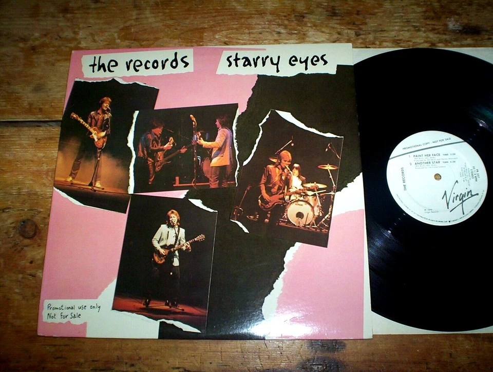THE RECORDS ( STARRY EYES ) 1979 VIRGIN 3 Song PROMO power pop VINYL EP 12" NM- - Image 1 of 1